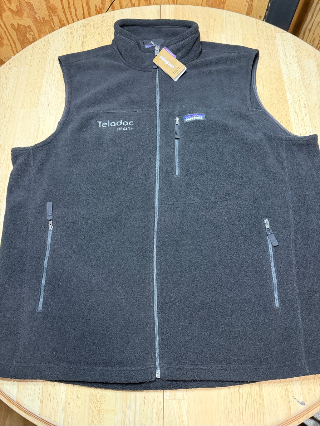 Patagonia Mens Synchilla Fleece Vest 2xl Xxl Black Full Zip Winter Warm New